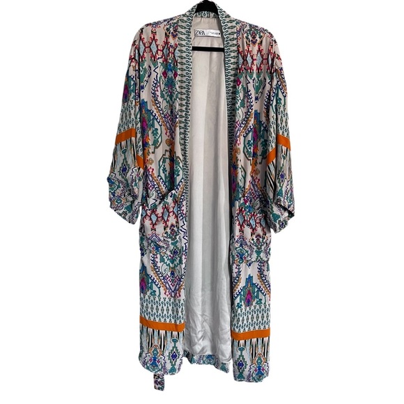 ASO TV Zara Geometric Print Kimono size Small - Picture 3 of 10
